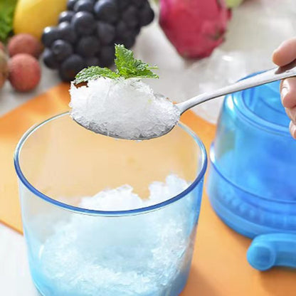 Manual Small Ice Crushing Household Blue Hand-free Mini Commercial Ice Crushing Machine