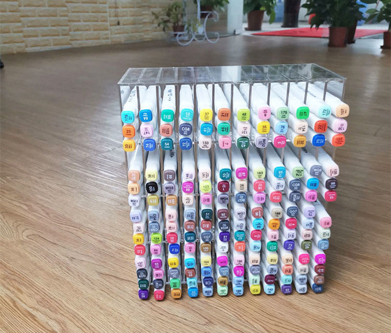 Fashion Acrylic Marker Pen Storage Rack Large Capacity