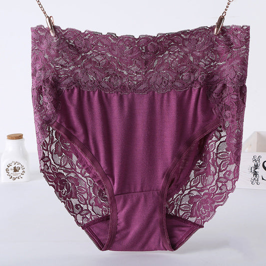 Plus Size Modal Lace Panties Women's