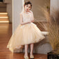 Children's Summer High-end European And American Flower Girl Dress Catwalk Piano Performance