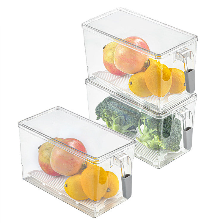 Household Food Storage Box With Drain