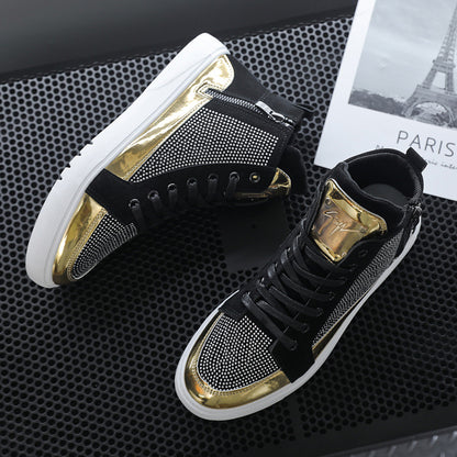 Europe Station Autumn And Winter S Tide High Top Board Shoes