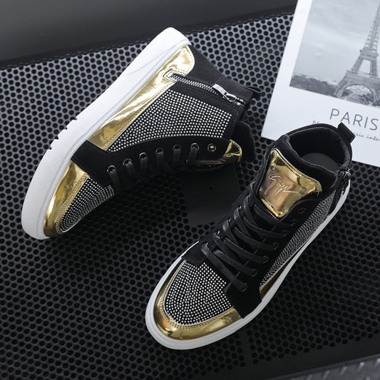 Europe Station Autumn And Winter S Tide High Top Board Shoes