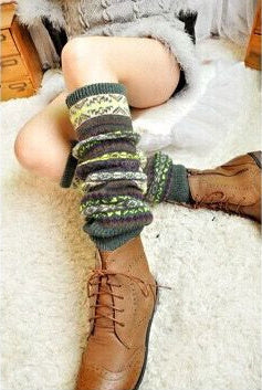 Autumn Winter Bohemian Thickened Woolen Socks
