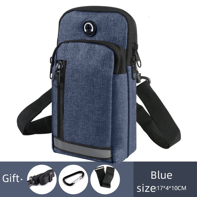 New Mobile Phone Waist Bag Men's Multi-functional Belt 65-inch Vertical Mobile Phone Bag Pannier Bag Shoulder Crossbody Arm Bag Men's And Women's Waist Bag Scooter Bag Waterproof