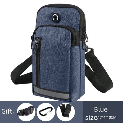 New Mobile Phone Waist Bag Men's Multi-functional Belt 65-inch Vertical Mobile Phone Bag Pannier Bag Shoulder Crossbody Arm Bag Men's And Women's Waist Bag Scooter Bag Waterproof
