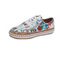 Ethnic Style Printed Flats Shoes Casual Side Zip Slip-on Shoes Loafers Women - FLIPSTYLEZLLC