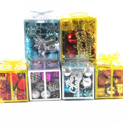 Christmas Ornament Butterfly Gift Box Pendant Arrangement