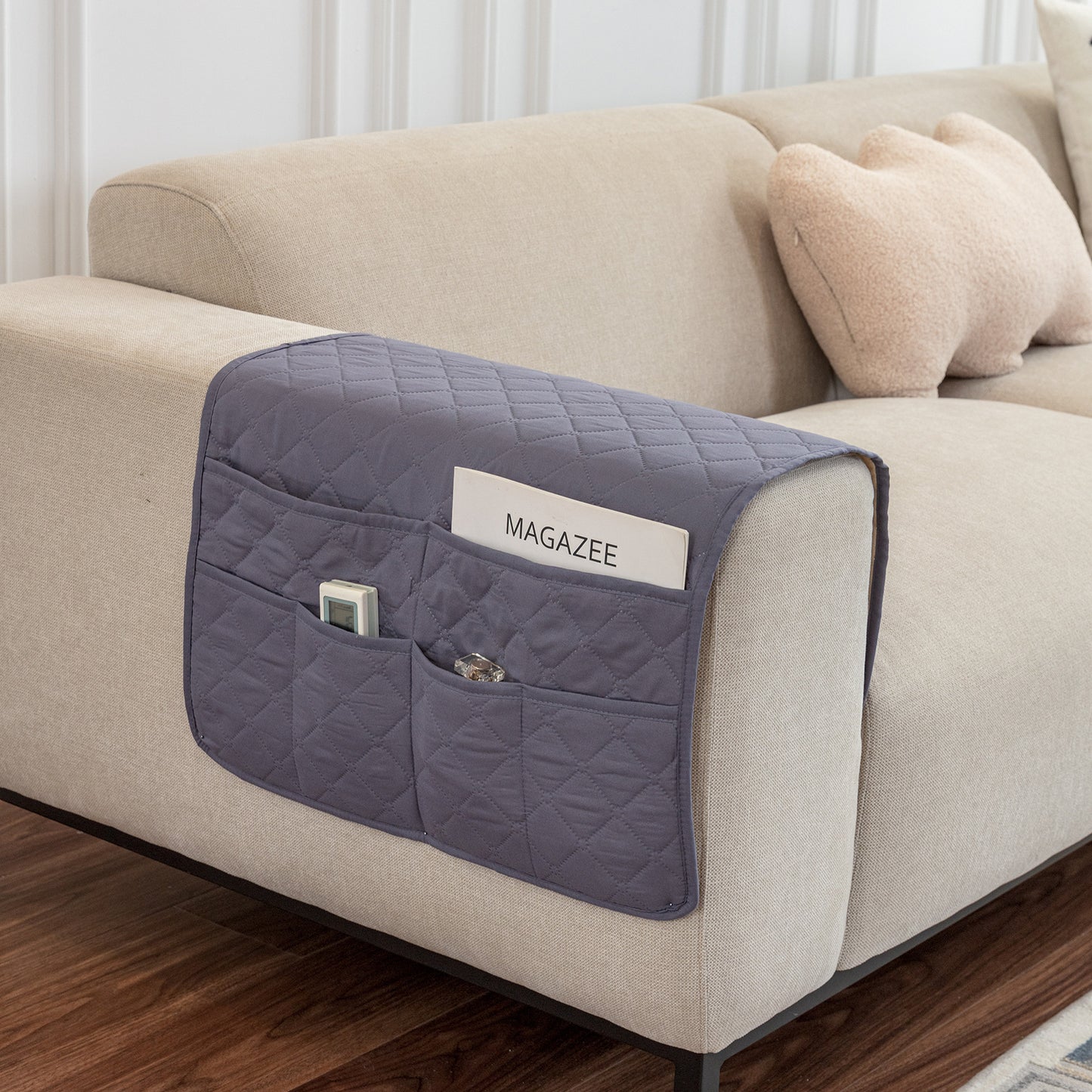 With Storage Pocket Sofa Hand Towel Magazine Management Bag