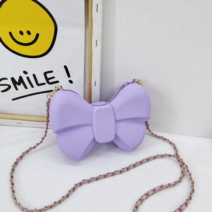 Diagonal Coin Purse Bow Princess Bag Parent-child Bag