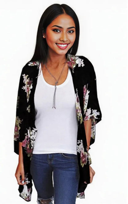 Beautiful summer Digital Print Cardigan women's fashion