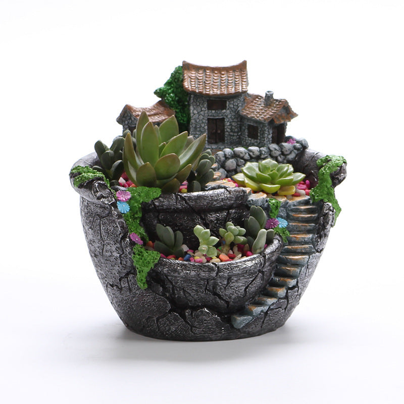 Resin Hanging Garden Succulent Flower Pot