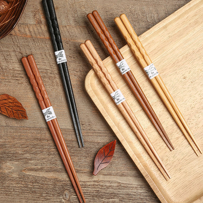 Chopsticks Household Wooden Chopsticks Gift Box Set