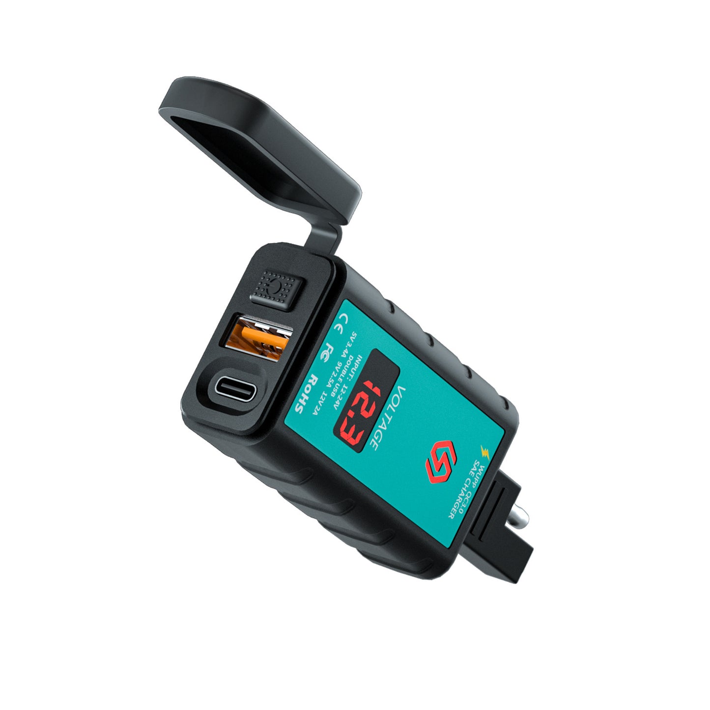 Electric Vehicle Square Fast Charge Single USB Charger