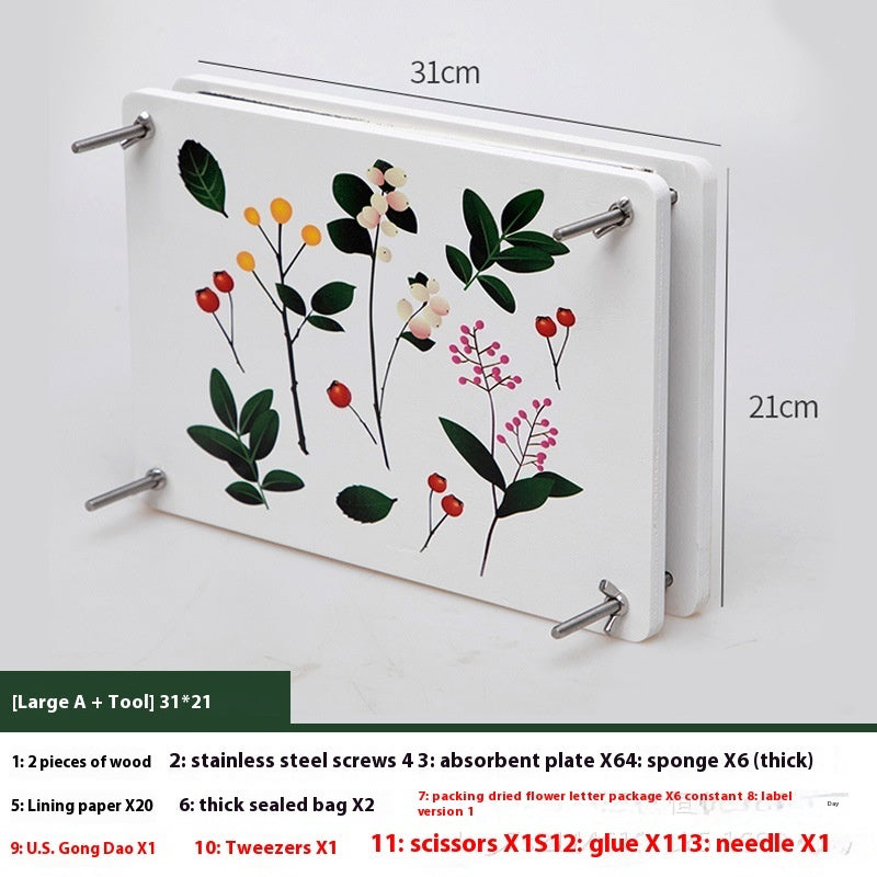 Dried Flower Knurling Tool Plant Specimen Making Tools