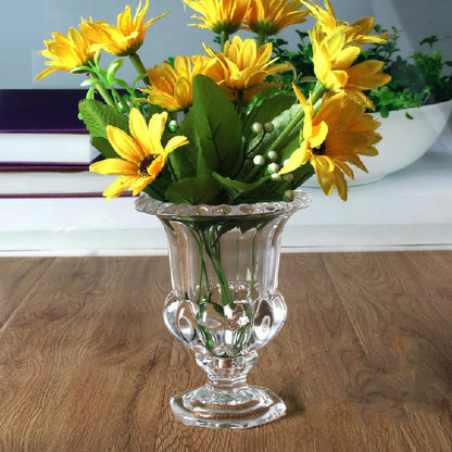 Crystal Glass Thickened Flanged Vase