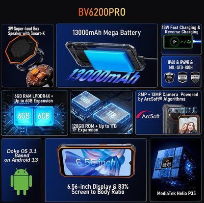 BV6200PRO Mobile Phone