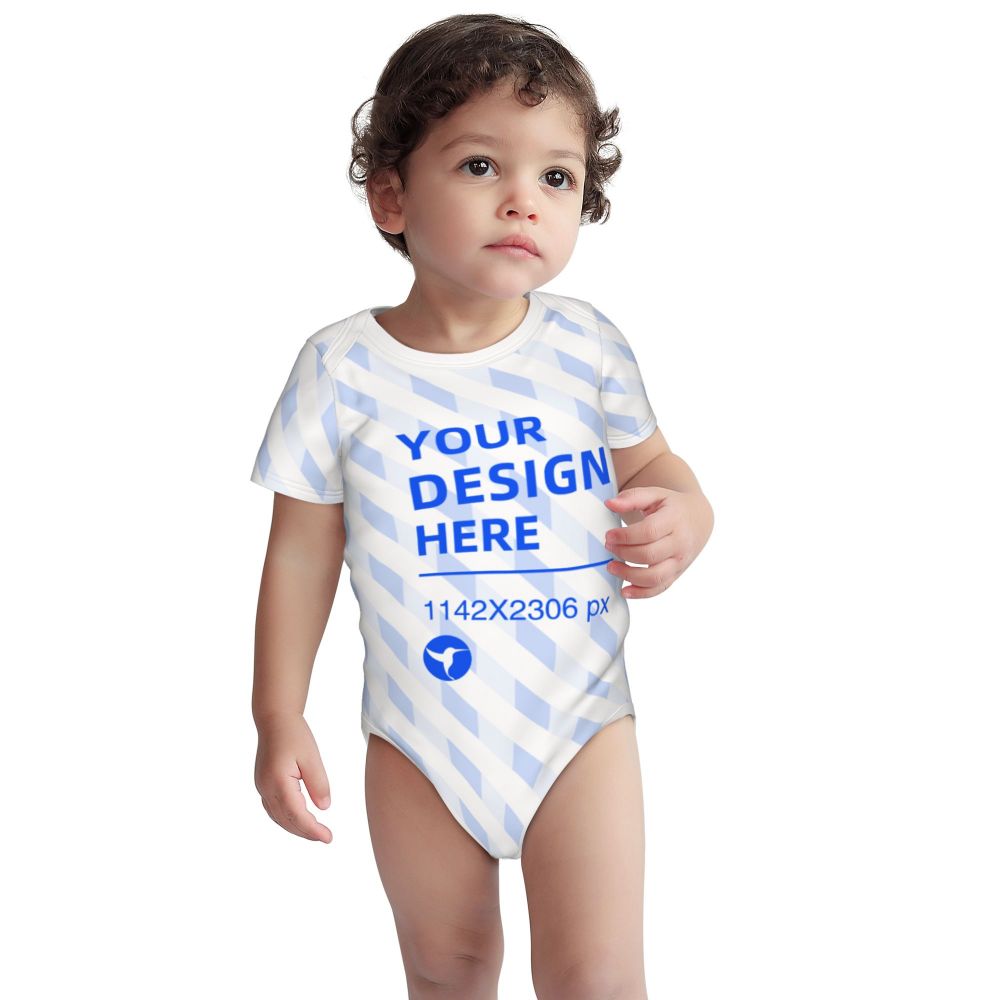 Create Your Own Soft And Skin-friendly Baby Cotton Short-sleeved Romper