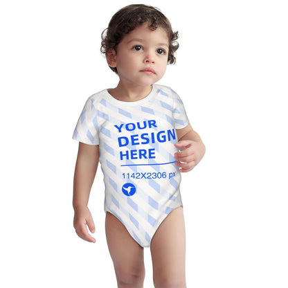 Create Your Own Soft And Skin-friendly Baby Cotton Short-sleeved Romper