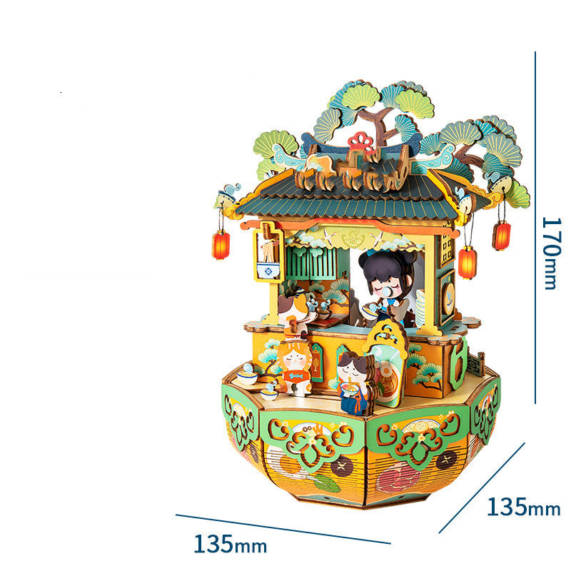 Antique Assembled Music Box Handmade Gift