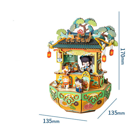 Antique Assembled Music Box Handmade Gift