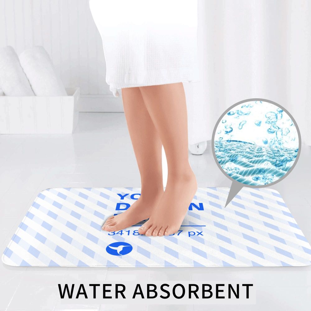 31.5x20in Flannel Non-slip Floor Mats Three-piece Set