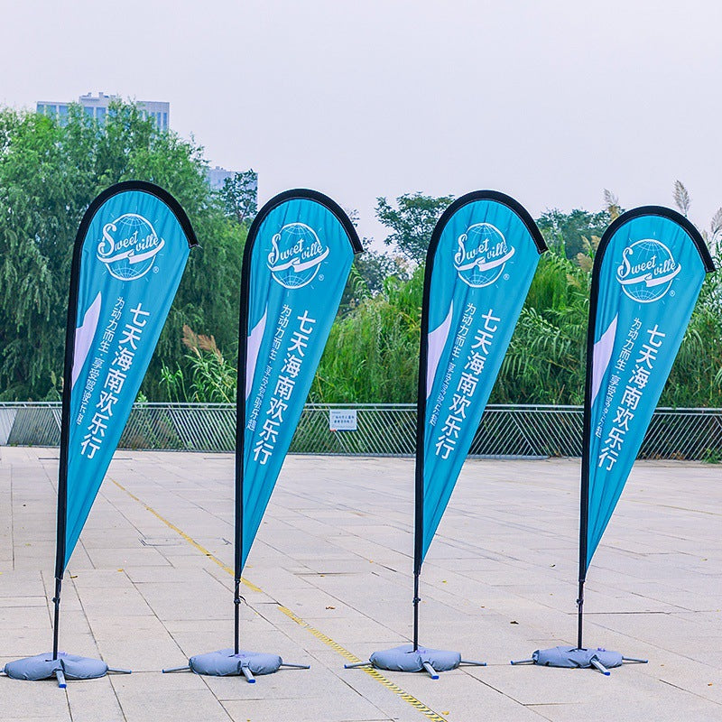 Custom Water Drop Flag Feather Flag Advertisement