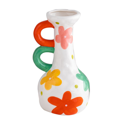 Living Room Entrance Desktop Hand Painting Creative Ceramic Decorative Vase