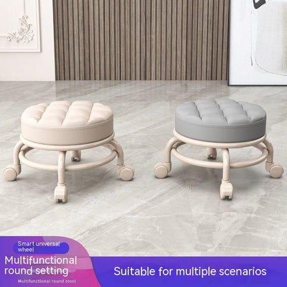 Household With Wheels Rotating Floor Cleaning Low Stool