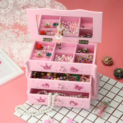 Children's Wooden Jewelry Storage Box Holiday Gift