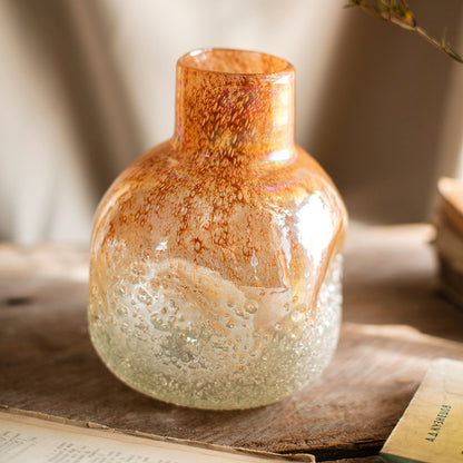 Handmade Art Bubble Glass Vase Decorative Ornaments