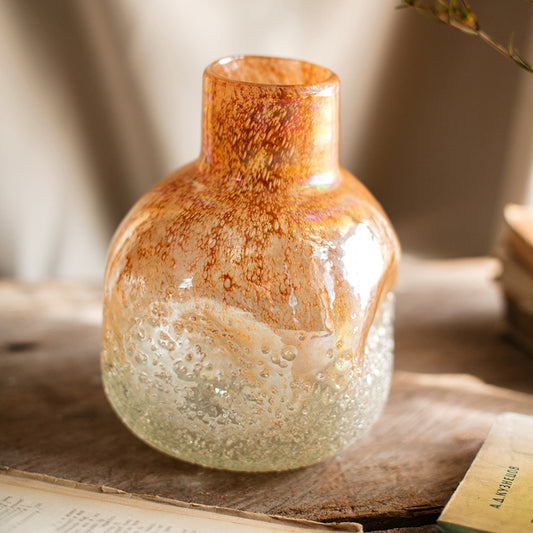 Handmade Art Bubble Glass Vase Decorative Ornaments