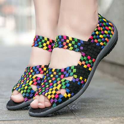 Women's Fashionable Hand-woven Casual Shoes