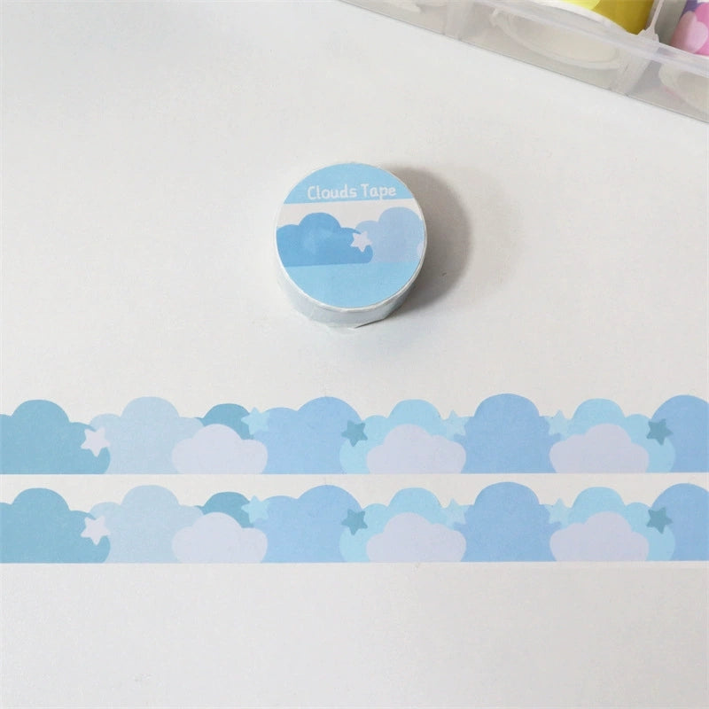 Ins Cute Stars And Clouds Border Decoration And Paper Tape