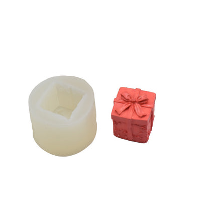 Fondant Gift Box Scented Candle Silicone Mold