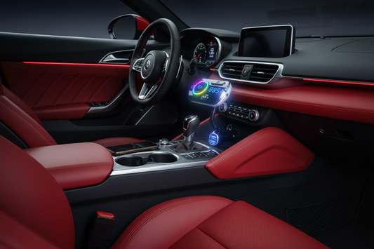 Car Bluetooth MP3 Player in Red Sports Car