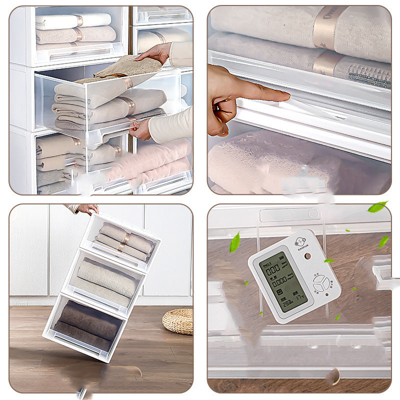 Stackable Plastic Storage Box Drawer Type Storage Box