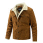 Men's Plus Fleece Jacket Fashion Warm Casual Jacket Trend Men's Clothing