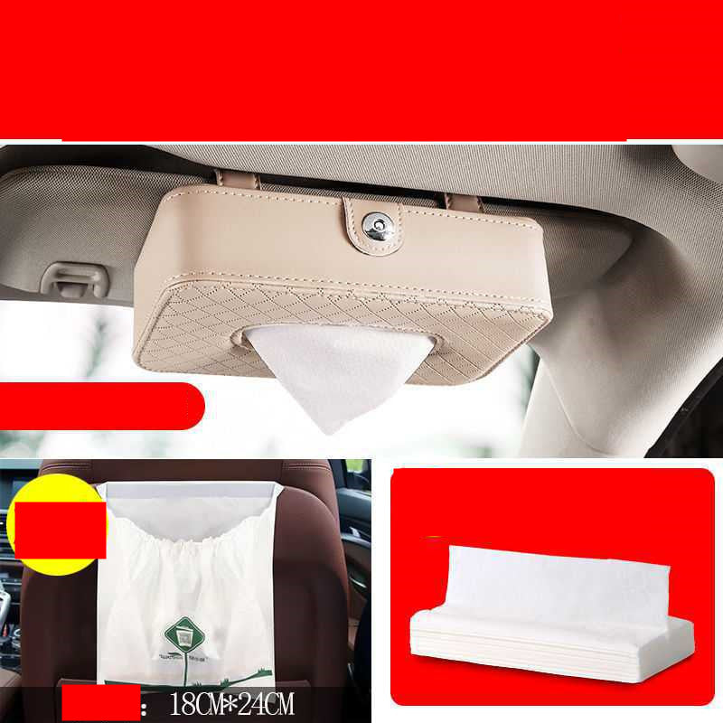 Multifunctional Seat Type Sun Visor Car Interior Tissue Box