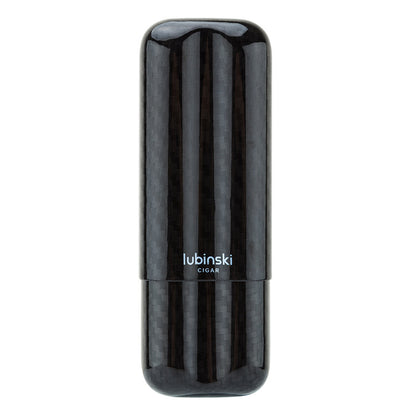 Two-pack Of Carbon Fiber Portable Cigar Tubes Gift Box