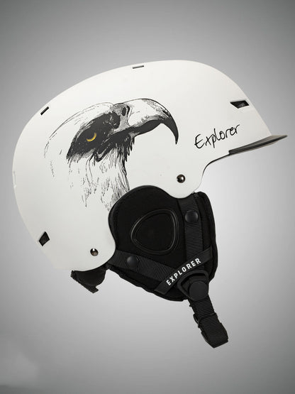Adult Single And Double Board Snow Goggles Integrated Crash Helmet