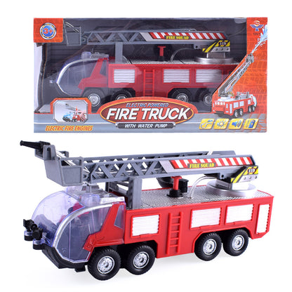 Simulation Can Spray Water Electric Universal Sound Light Fire Truck Toy
