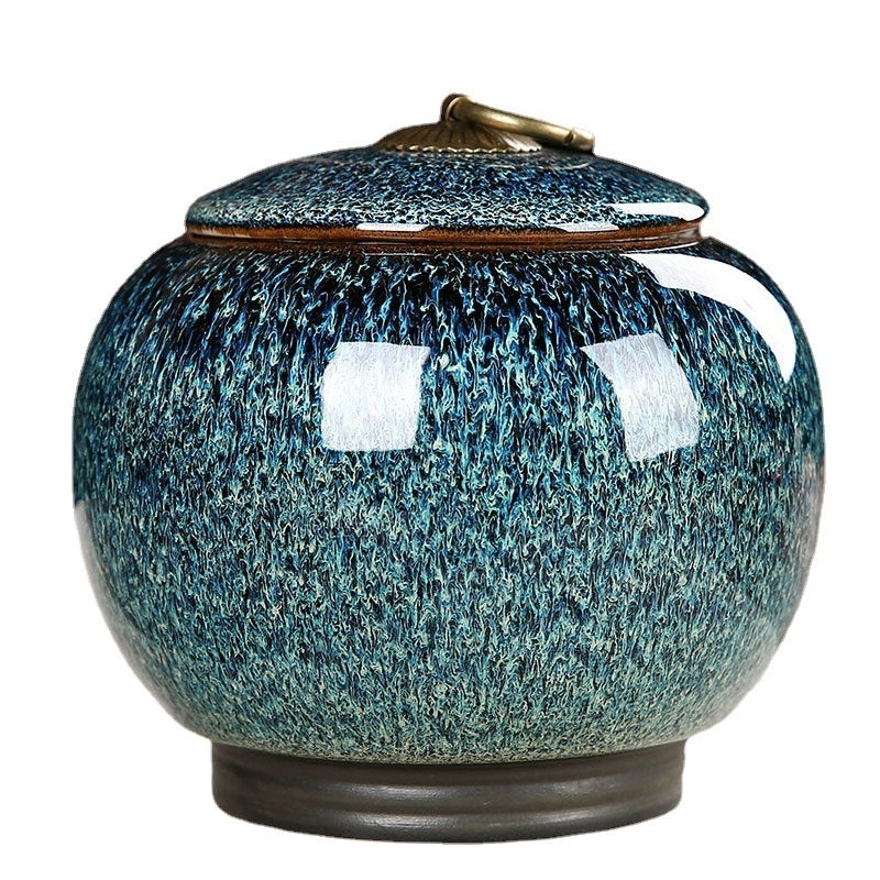 Ceramic Creative Pu'er Tieguanyin Tea Fruit Storage Jar
