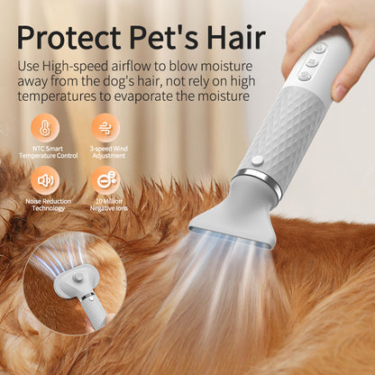 New Portable 2-in-1 Pet Hair Dryer