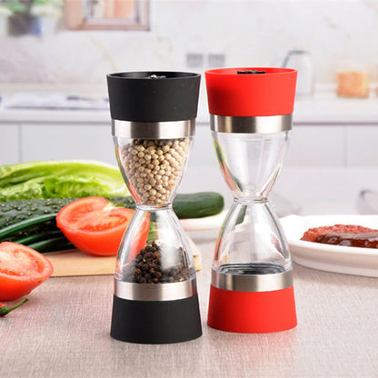 Hourglass 2-in-1 Dual Head Manual Pepper Grinder