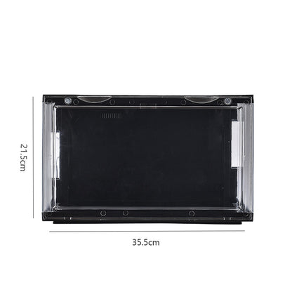Side Door Acrylic Plastic Basketball Shoes Storage Box