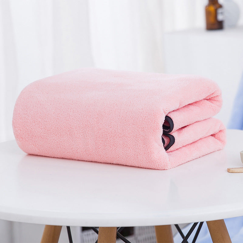 Coral Fleece Adult Household Absorbent Soft Bath Towel