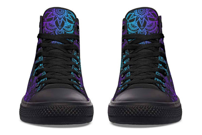 Printed Couple High Top Canvas Shoes