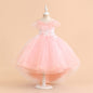 Children's Summer High-end European And American Flower Girl Dress Catwalk Piano Performance