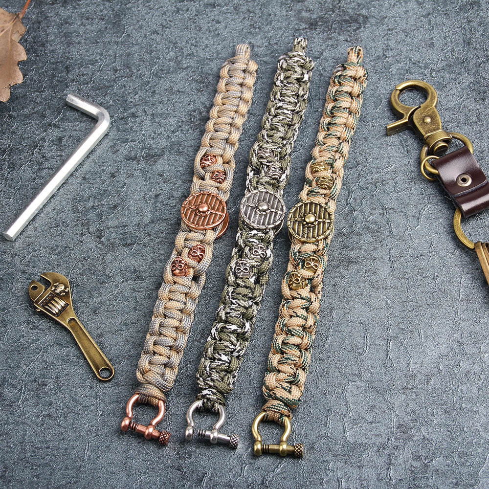 Fashion Retro Skull Head Rudder Bracelet